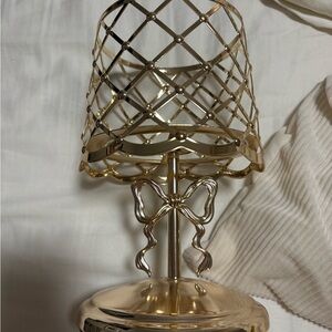 Bath and body works candle holder with Bow Accent
